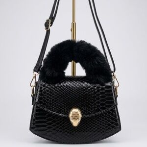 The Midnight Serpentine Top-Handle Bag